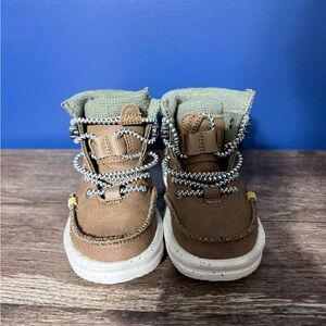 Hey Dude Kids Boots in Brown and Green